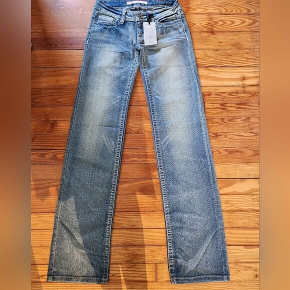 STANDARDS & PRACTICES Jeans Womens Waist 28 Low Rise Straight Leg Tall - Picture 5 of 7